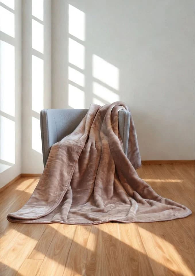 Biederlack Deluxe Wohndecke Zebramuster Polyester