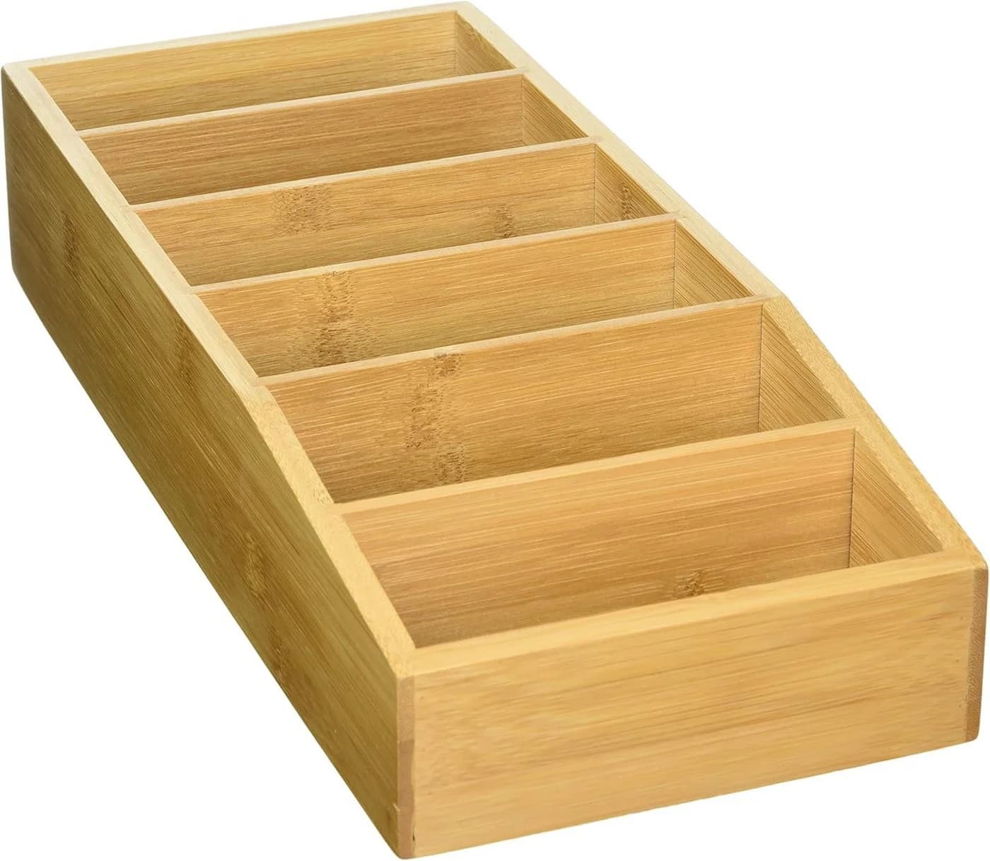 KESPER® Aufbewahrungsbox Bambus 6 Fächer 15x35x7 cm