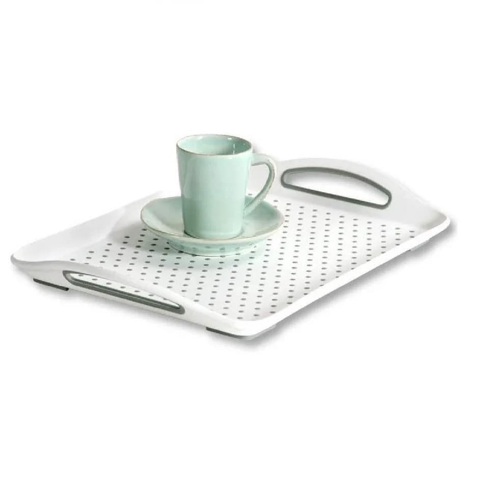Kesper Serviertablett 77200 Weiß PP-Kunststoff Anti-Rutsch