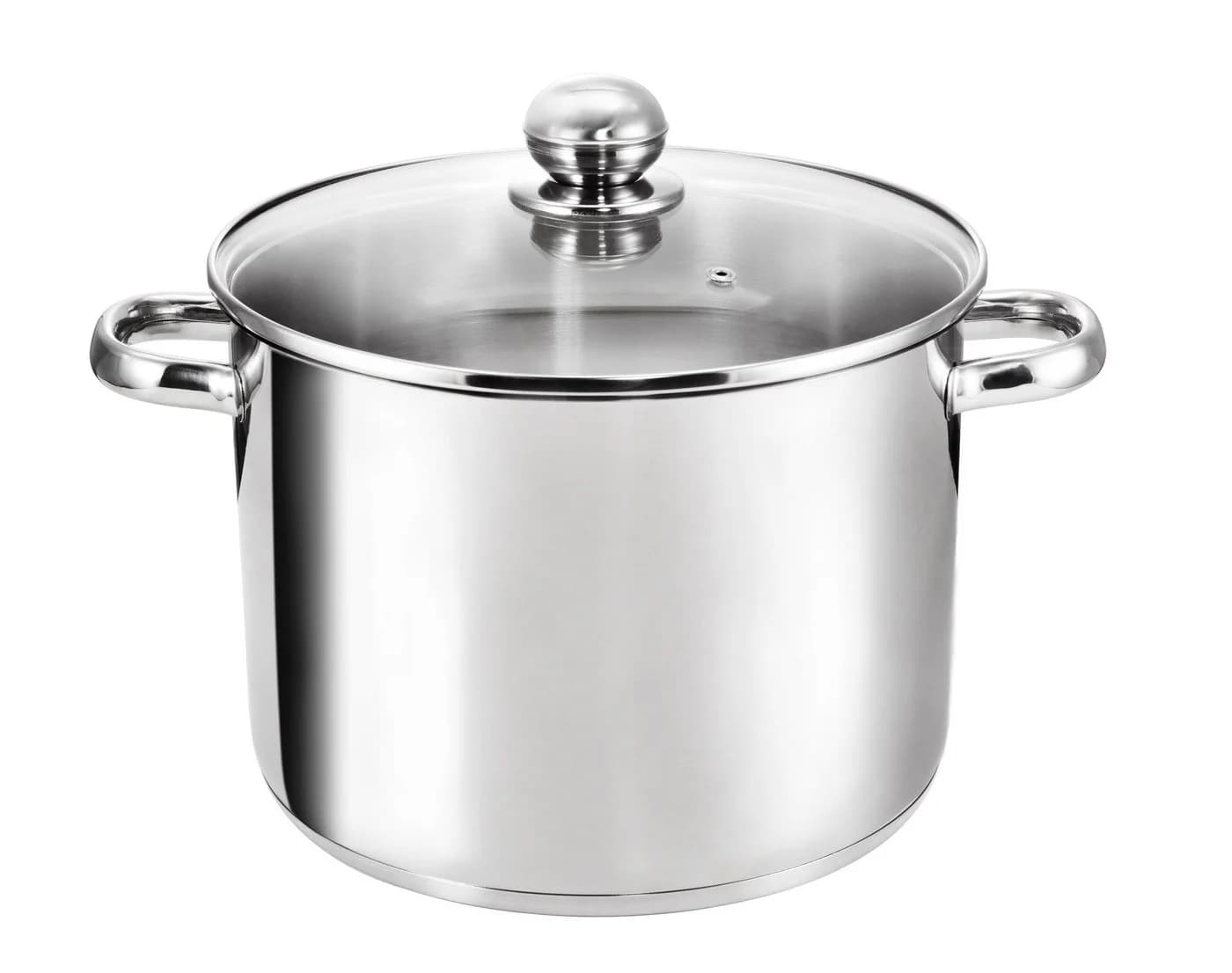 Kopf Kochtopf Grandis 24 cm Edelstahl Großraumtopf mit Glasdeckel