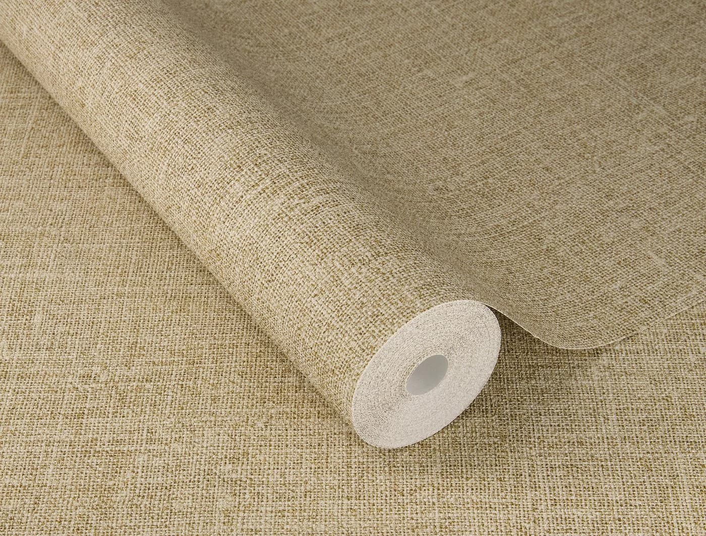Rasch Vliestapete Leinenoptik Beige - Vlies Tapete einfarbig