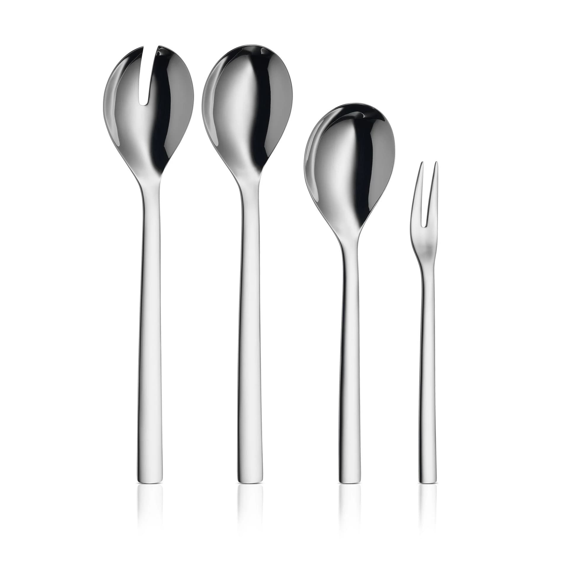 Servier-Set WMF NUOVA Hellgrau Metall