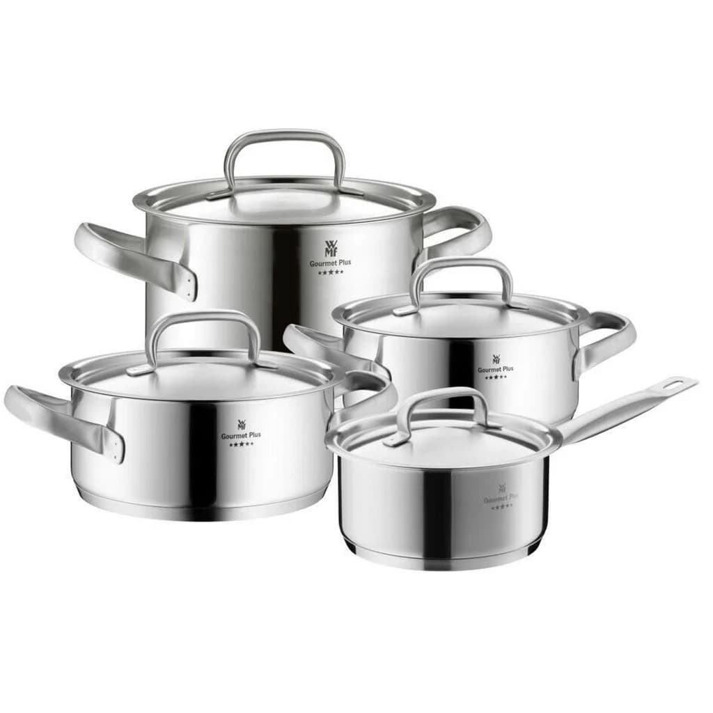 WMF Gourmet Plus Topf-Set Grau Cromargan® Edelstahl