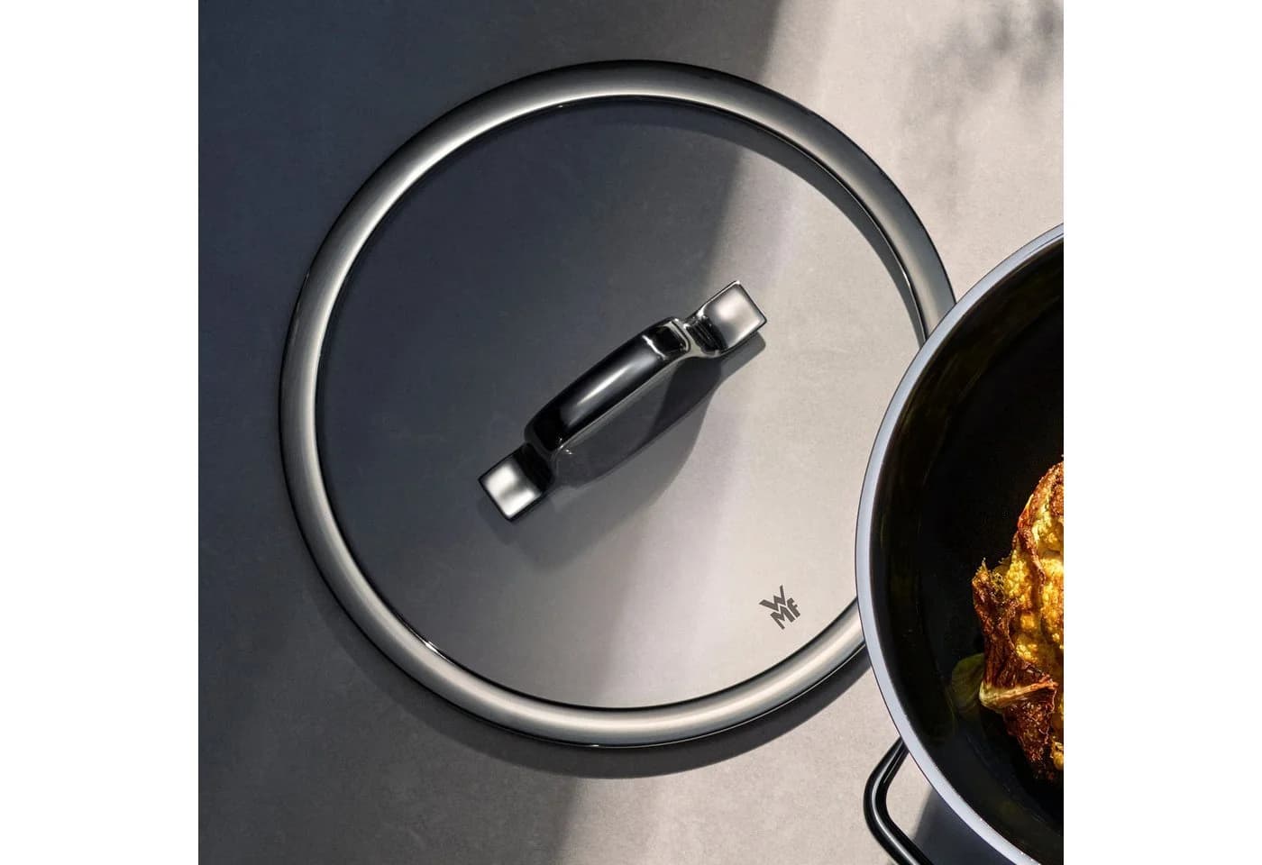 WMF Deckel Fusiontec Mineral Pro Ersatz-Glasdeckel transparent/silber