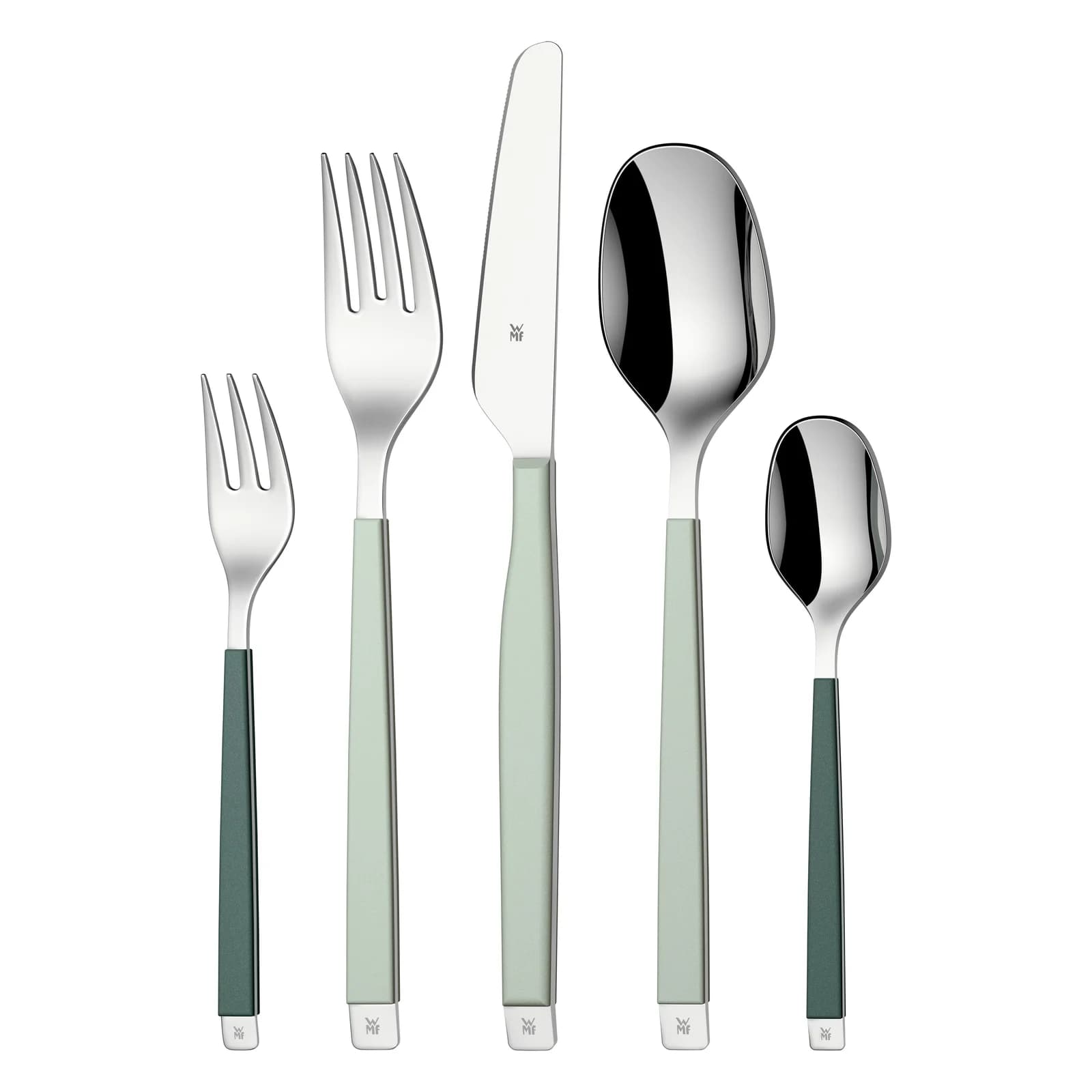 WMF Besteck-Set Emotion 30-tlg. Frosty Grün Cromargan Edelstahl