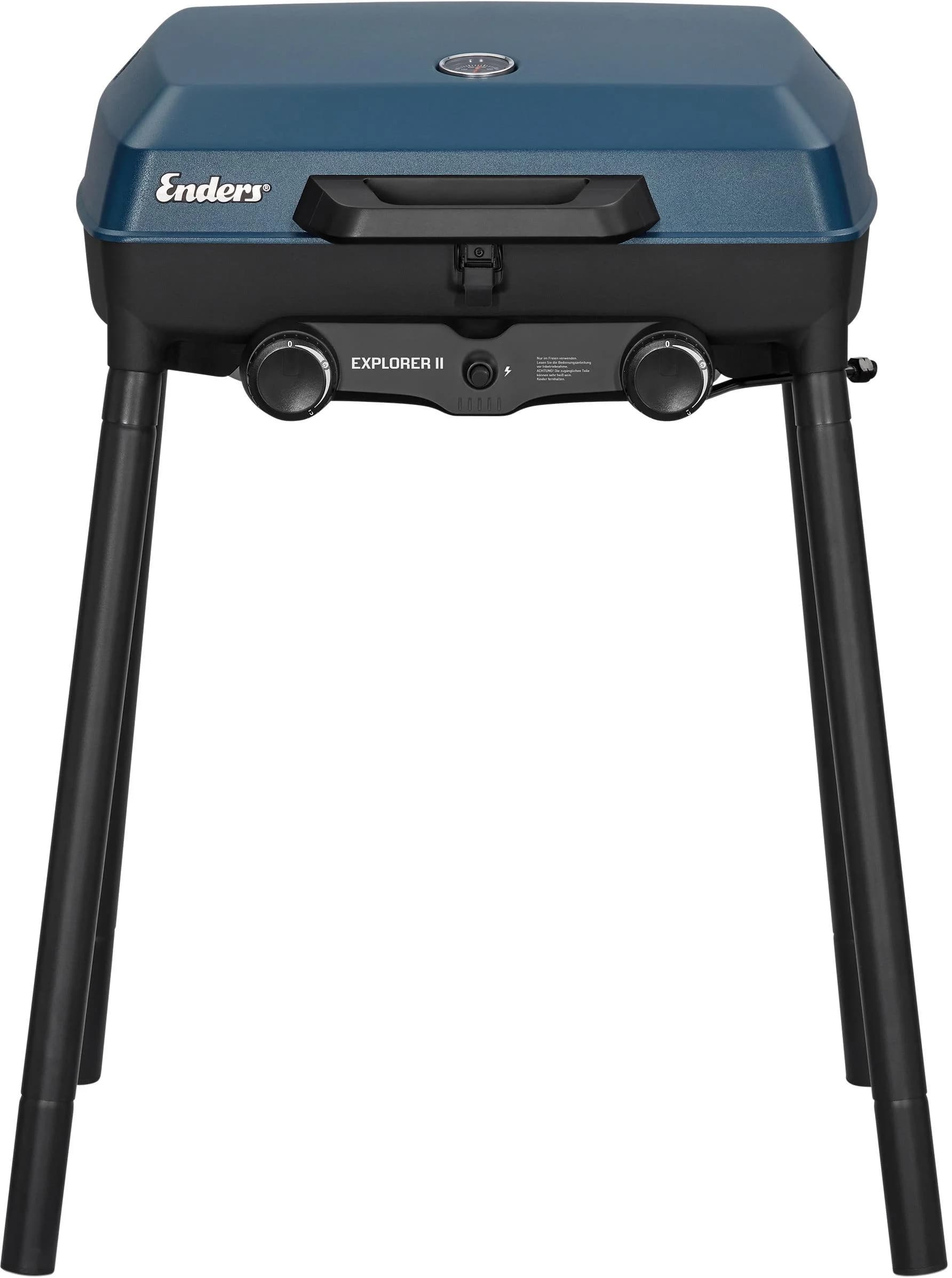 Gasgrill ENDERS Explorer II Schwarz/Blau 2 Brenner