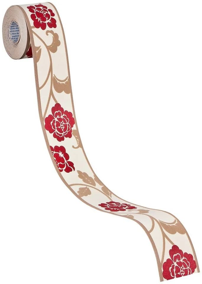 A.S. Création Bordüre Only Borders Floral Retro Selbstklebend Rosen