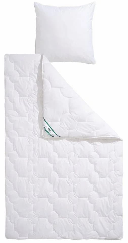 f.a.n. Texas 4-Jahreszeiten-Bettdecke Weiß Baumwolle Polyester