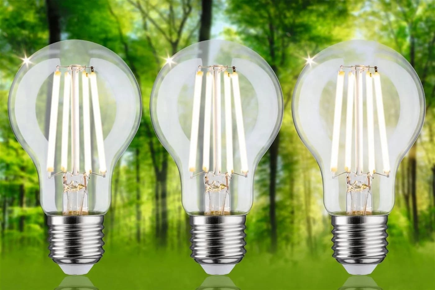 Paulmann LED-Leuchtmittel Eco-Line 3er Pack E27 4W 3000K Warmweiß Klar