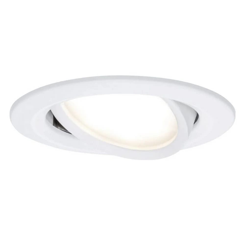 Paulmann LED Einbauleuchte Nova Coin 4er Set Schwenkbar Weiß