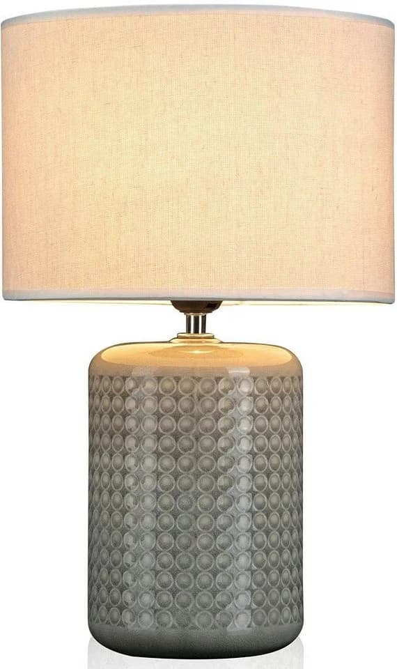 Pauleen Tischleuchte Go for Glow Keramik Stoffschirm Beige Grün