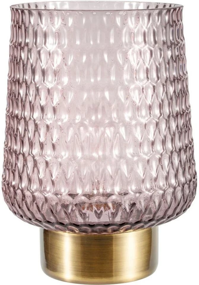 Pauleen Tischleuchte Sparkling Glamour Braun Messing Glas