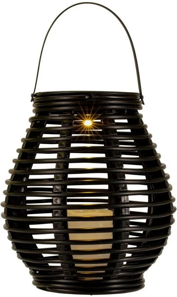Pauleen Sunshine Glow LED-Solarlaterne, 2 Stück Schwarz