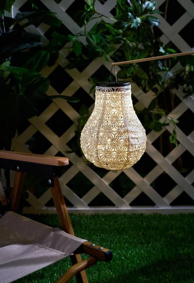 PAULEEN Sunshine Blaze Solar-Laternen 2er-Set Weiß LED