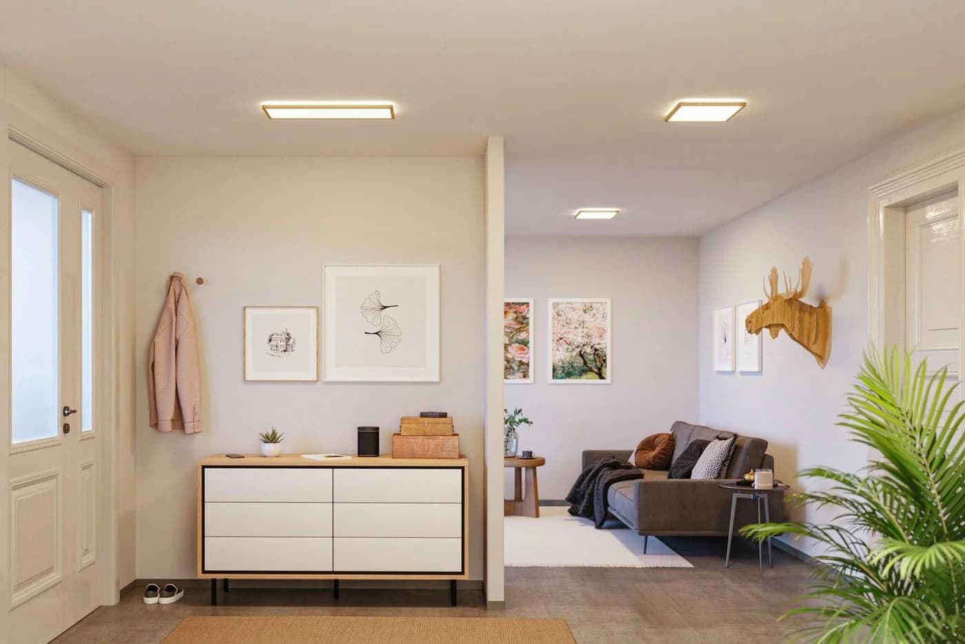 Paulmann LED Panel Atria Shine 4000K Neutralweiß IP44 Backlight