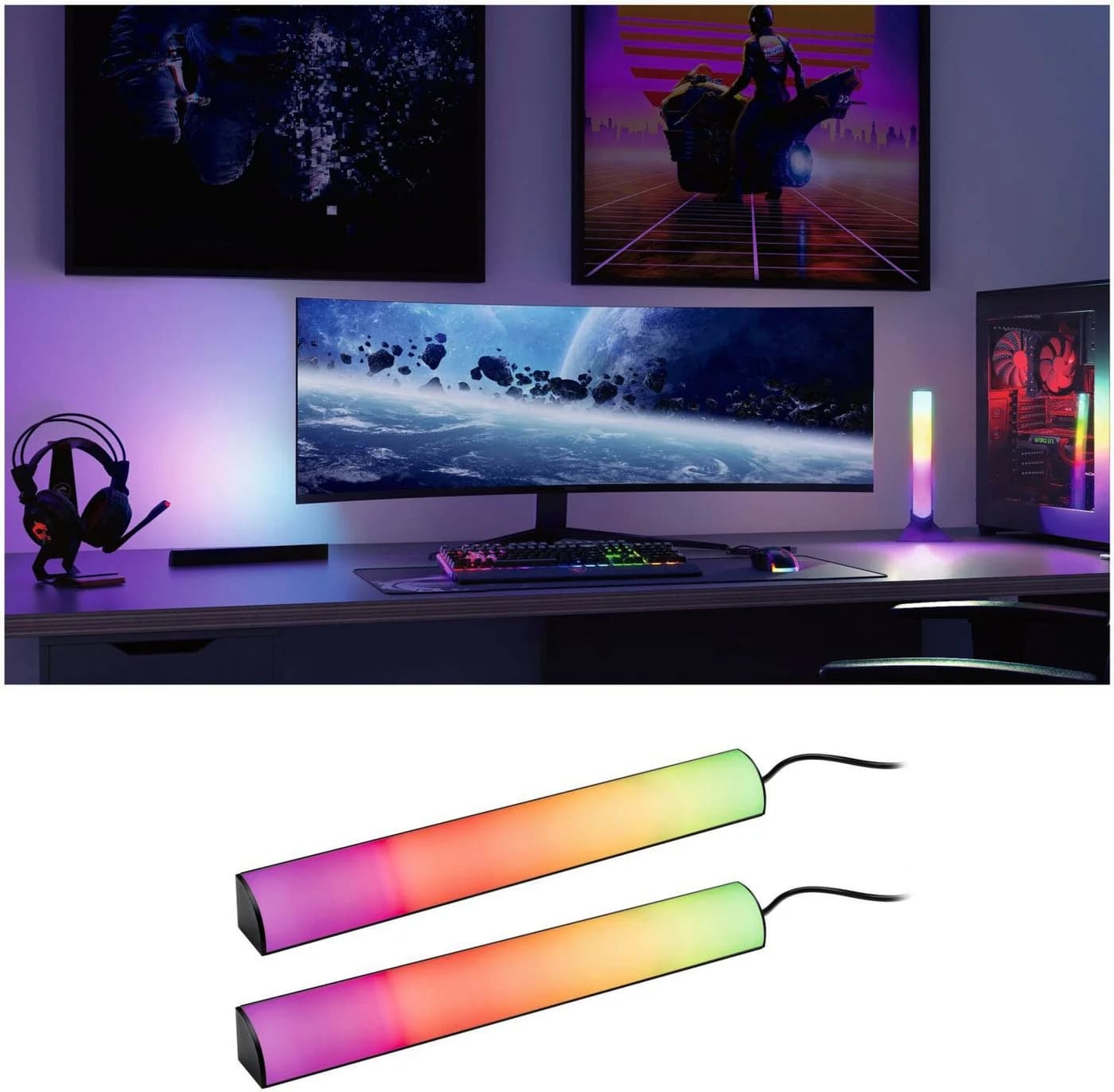 Paulmann EntertainLED Lightbar RGB 30cm 2er-Set