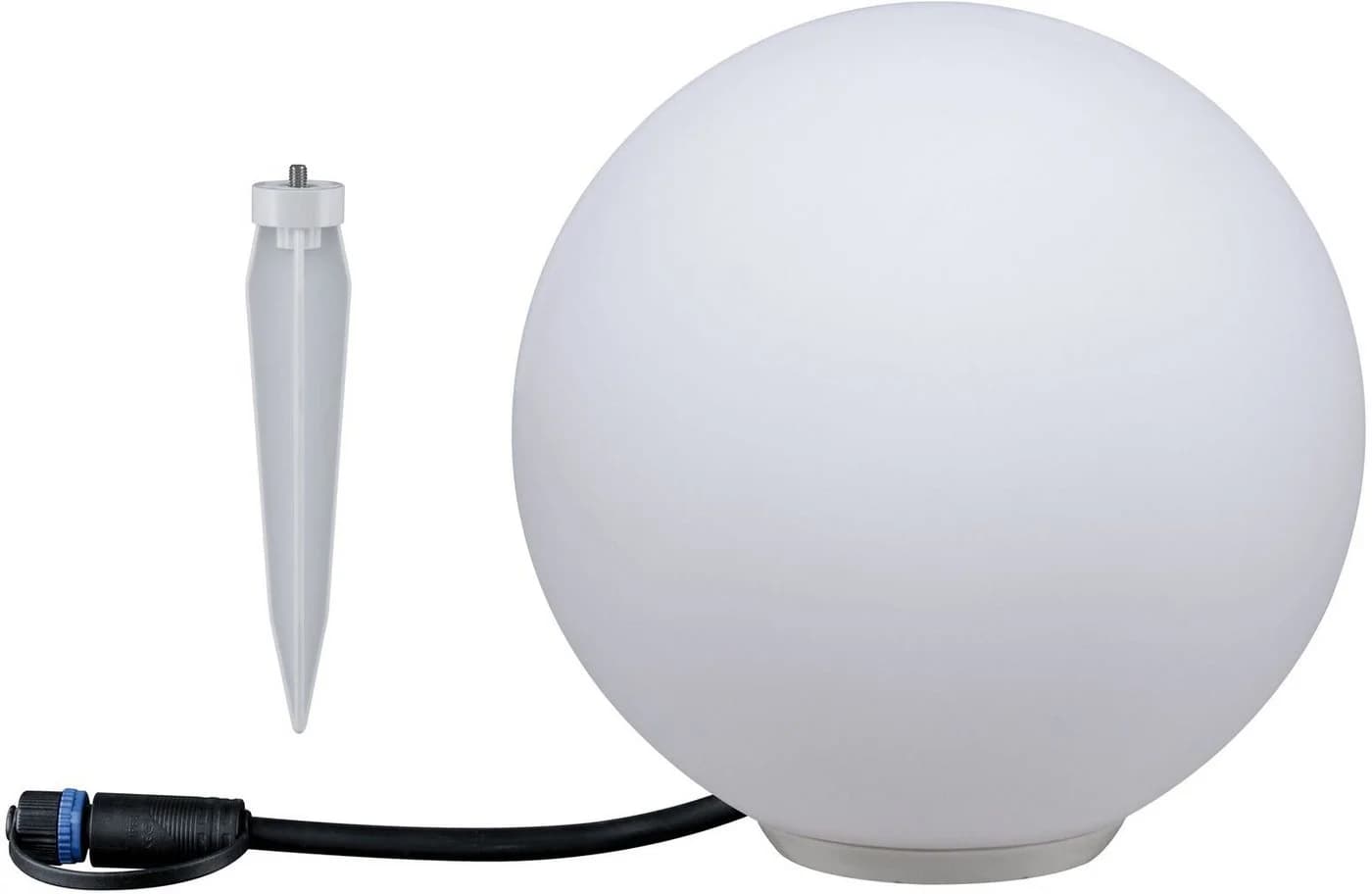 Paulmann Plug & Shine LED-Dekoleuchte Globe Ø 20cm Weiß