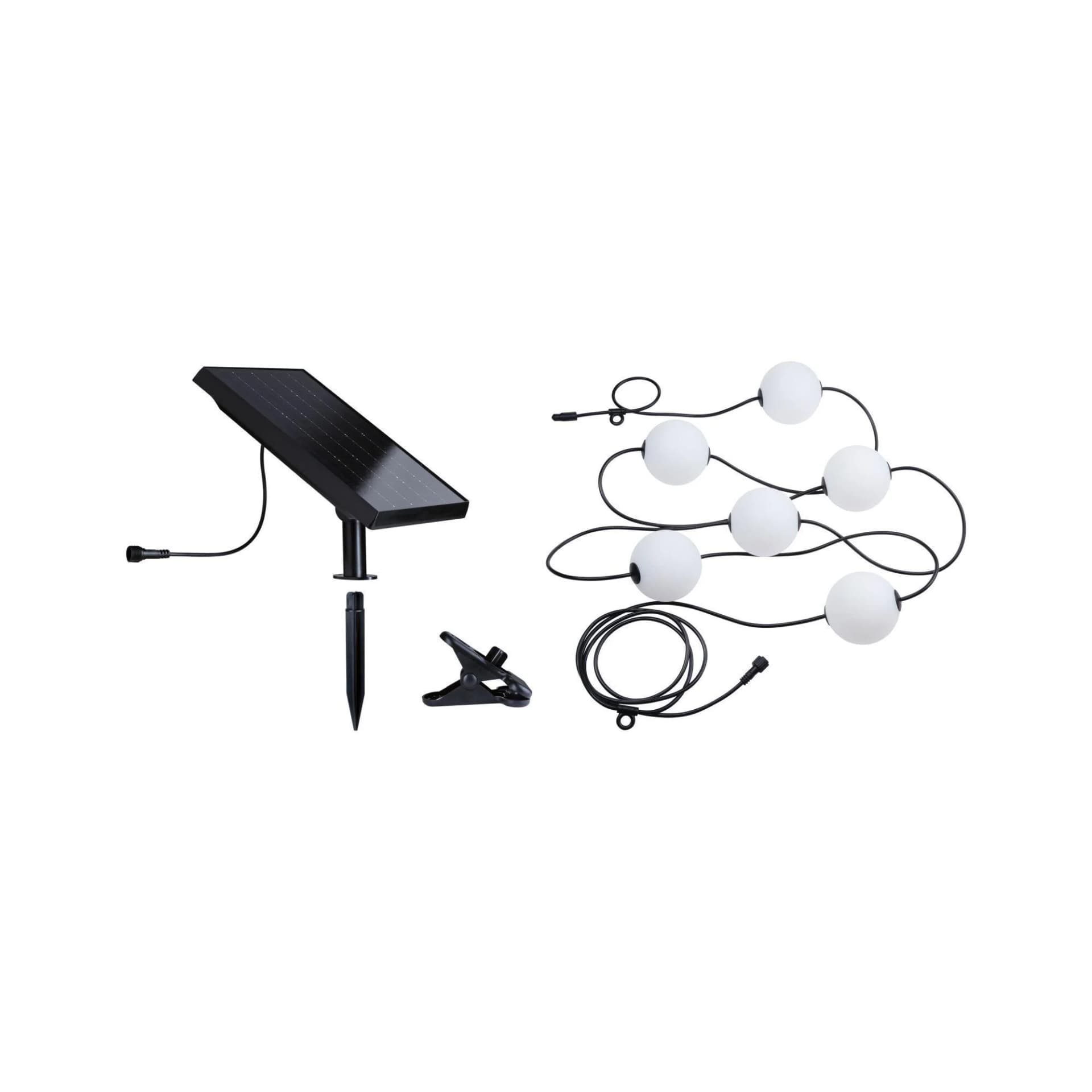 PAULMANN LED-Lichterkette Naima IP67 5,8m 6x60lm Schwarz