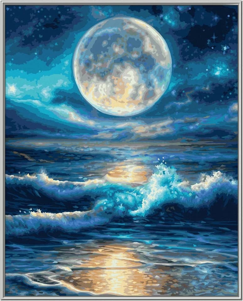 Schipper Malen nach Zahlen Mond Motiv 40x50cm