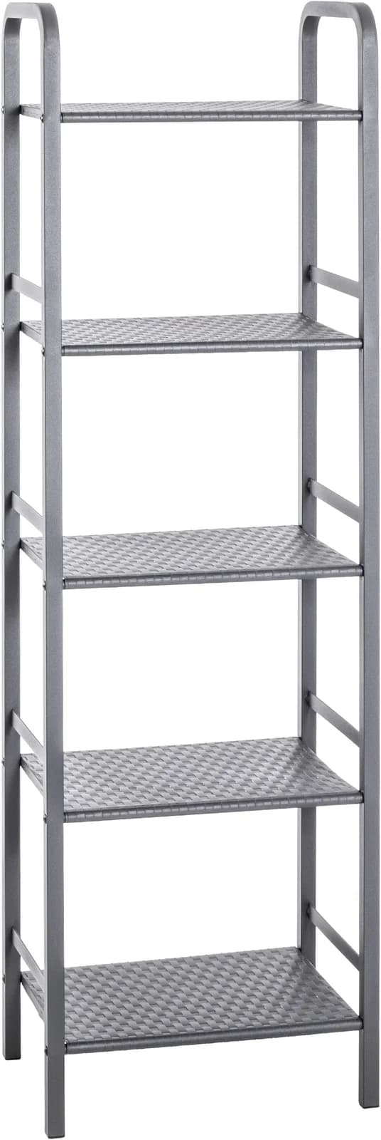 Badregal HAKU 21104 grau Metall 5 Ablageflächen