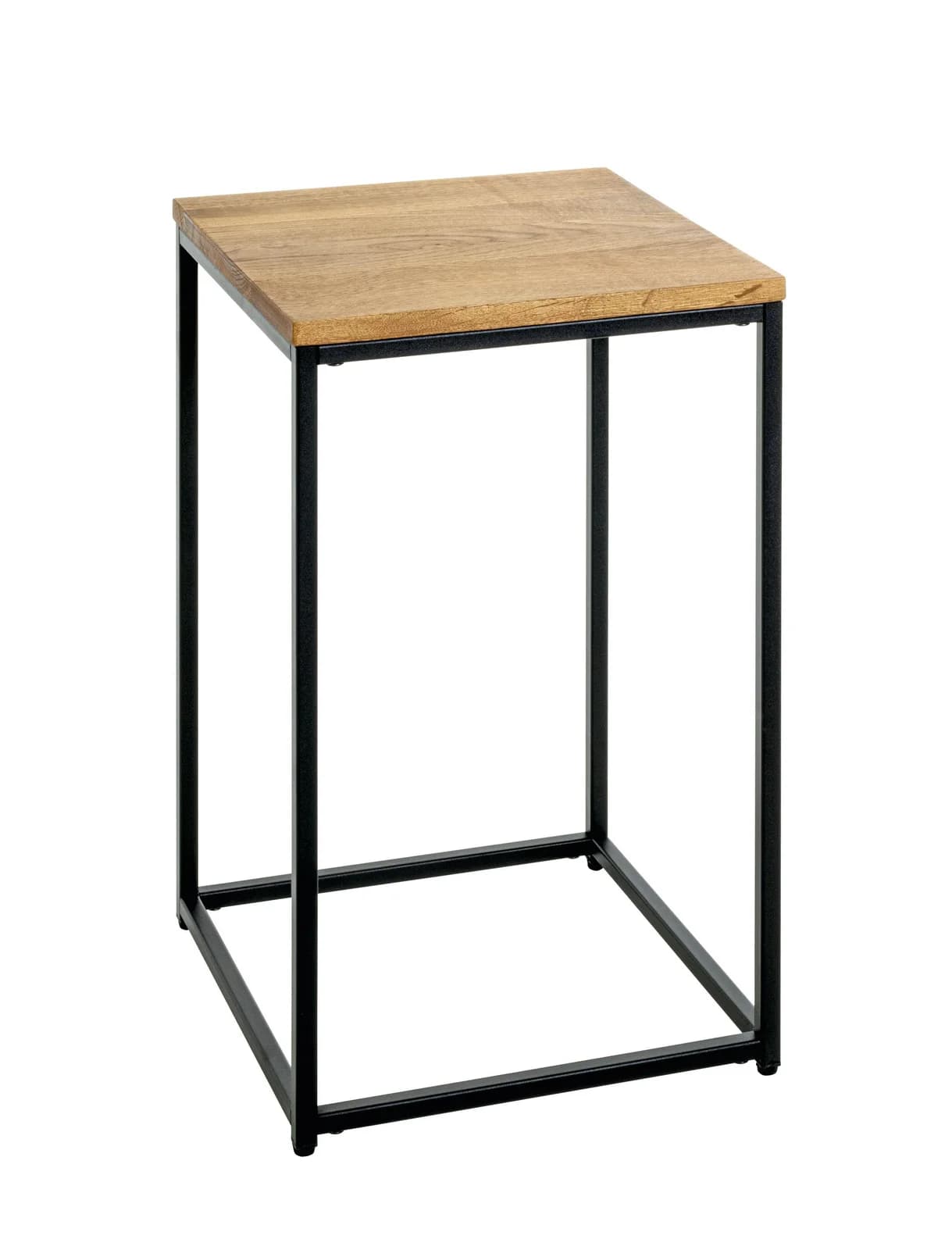 HAKU Beistelltisch SACRAMENTO 3 Eiche-Schwarz Holz Metall