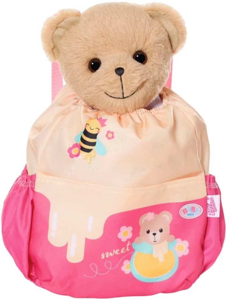 Baby Born Puppen Rucksack Bärrucksack Bunt Honigbienen-Print