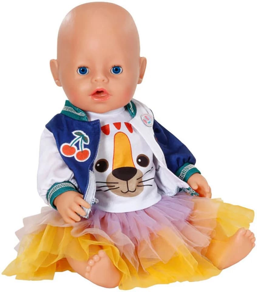 Baby Born Puppenkleidung Tutu Outfit Bunt 43 cm