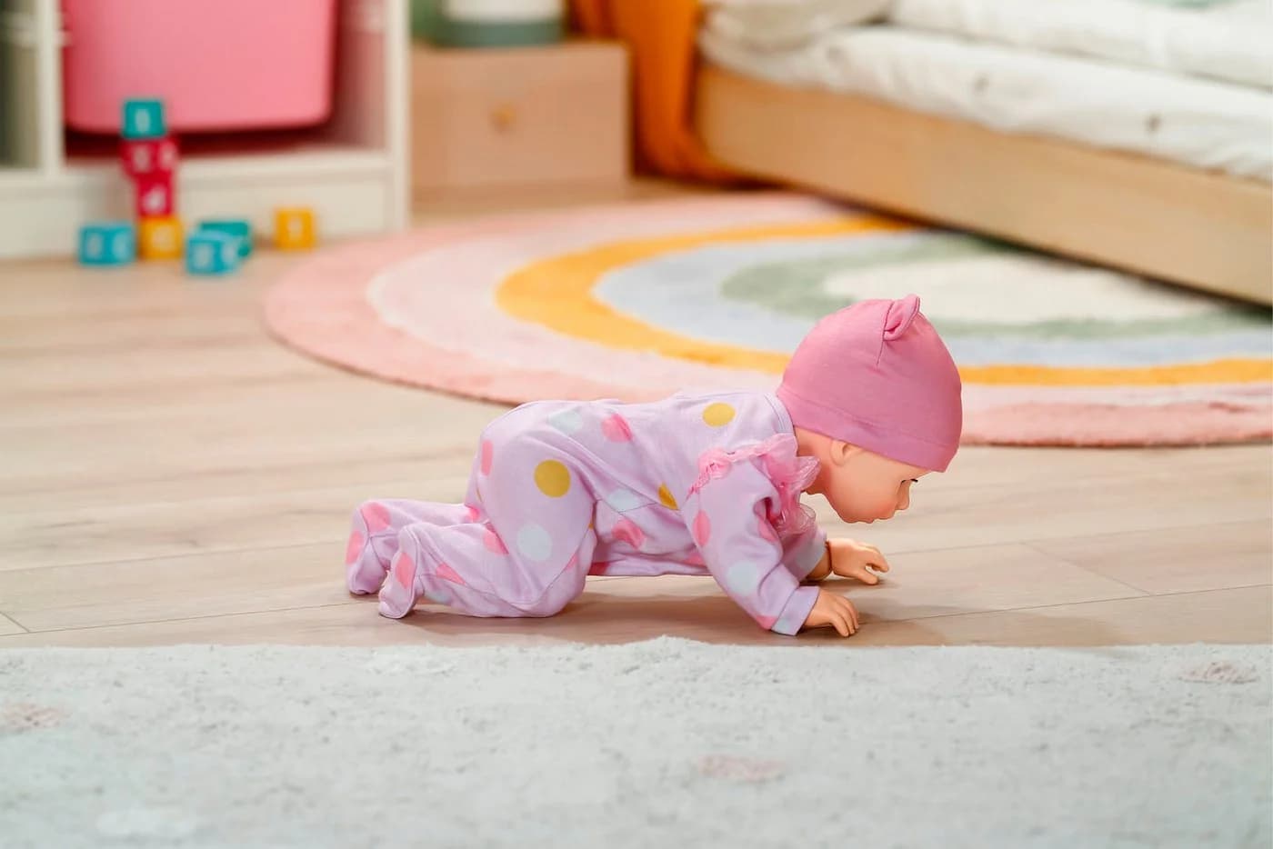 Stehpuppe BABY BORN Emily Lauf mit mir 43 cm Rosa