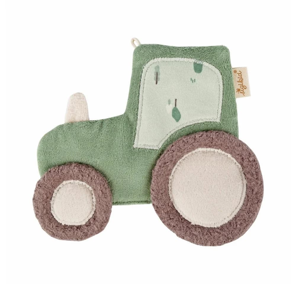 Sigikid Schnuffeltuch Knistertuch Traktor sigibaby, 1-tlg. Grün