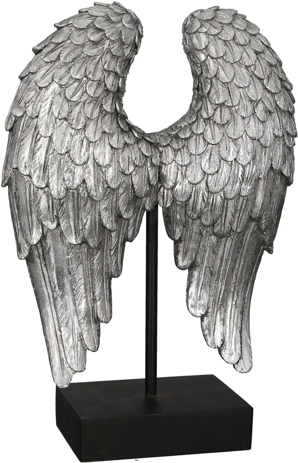 Casablanca by Gilde Wanddekoobjekt Skulptur "Wing" Silber