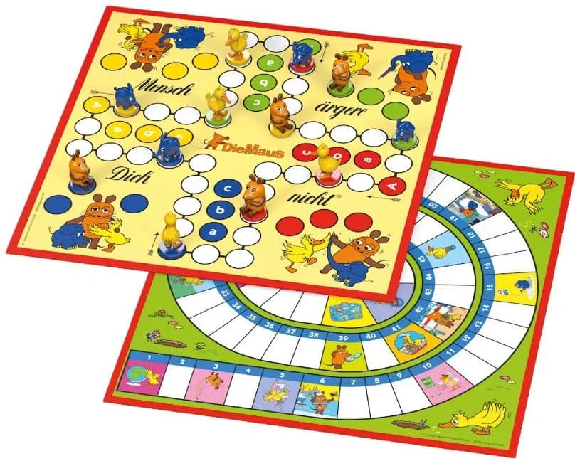 Schmidt Spiele Spielesammlung Die Maus - 4 Klassiker mit 12 Figuren