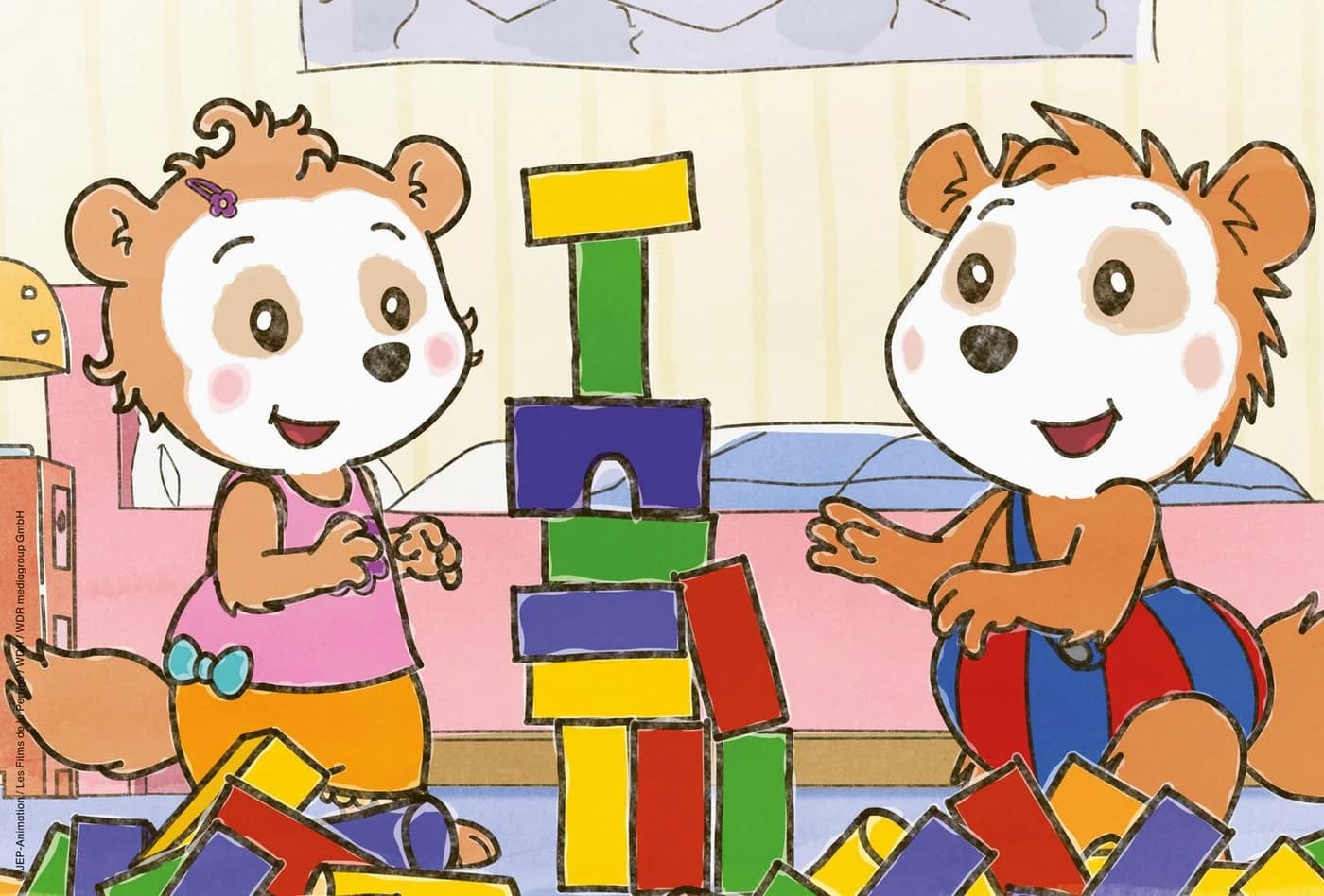 Schmidt Spiele Puzzle Bobo Siebenschläfer 72 Teile Freunde & Familie