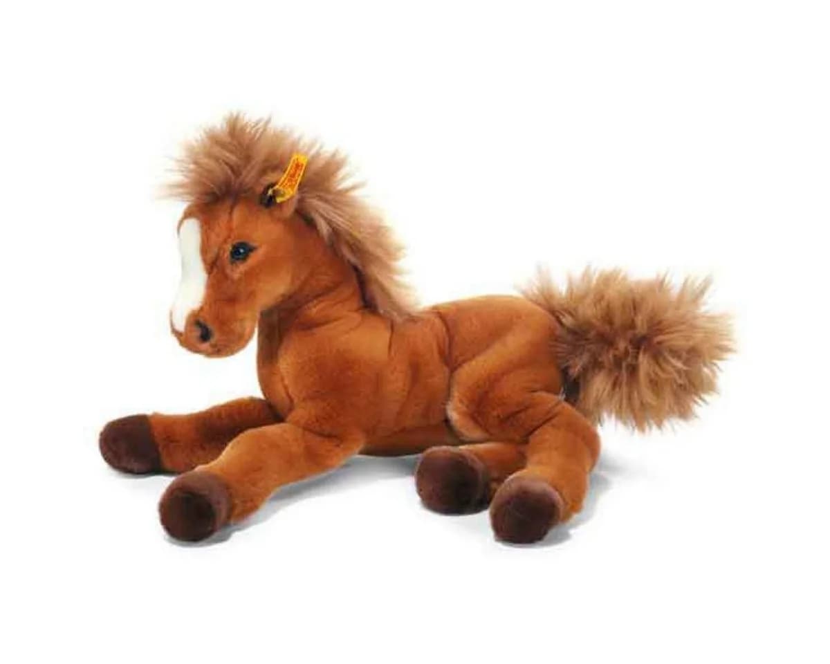 Steiff Kuscheltier Fenny Schlenker-Holsteiner Rotbraun 35 cm