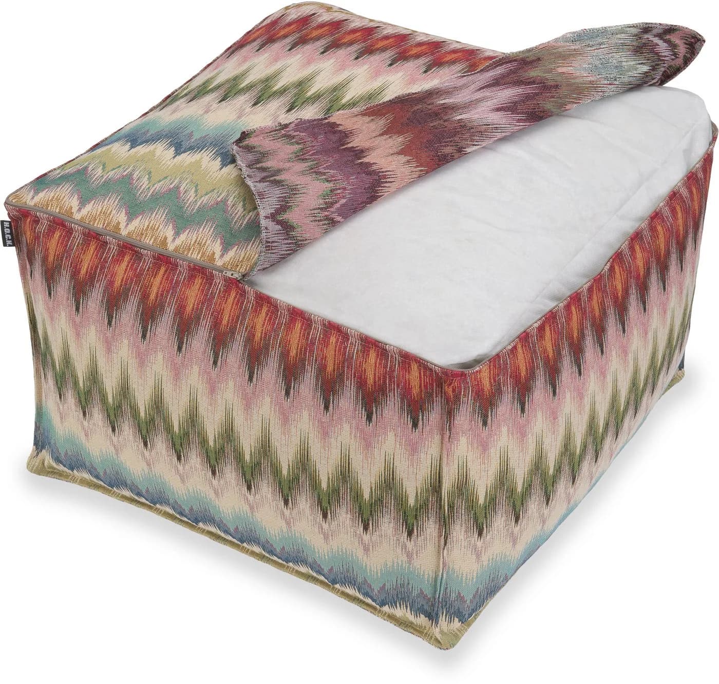 H.O.C.K. Esra Hocker Boho 55x55x35 cm Bequem Vielseitig Wohnzimmer Schlafzimmer