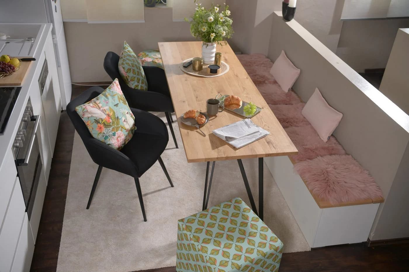 Hocker Mint Aqua, Botanisch, British