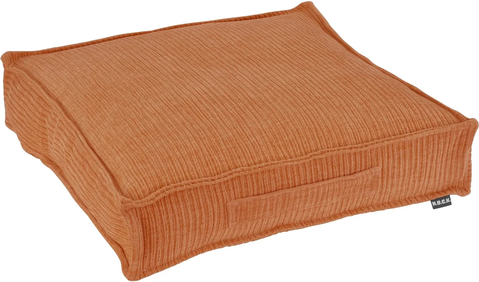 HOCK Sitzauflage Jonny Gold Orange 50x50x10 cm Polyester Cordkissen