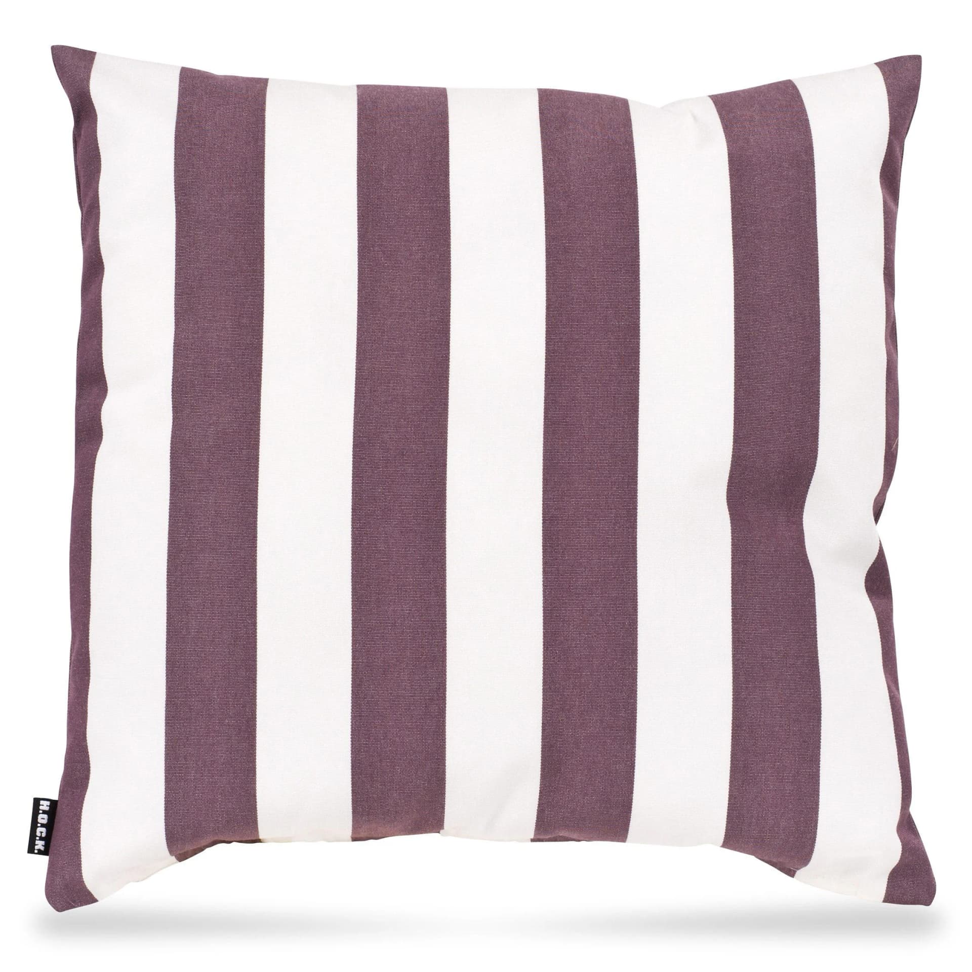 HOCK Dekokissen Classic Streifen Outdoor Lila 50x50 cm