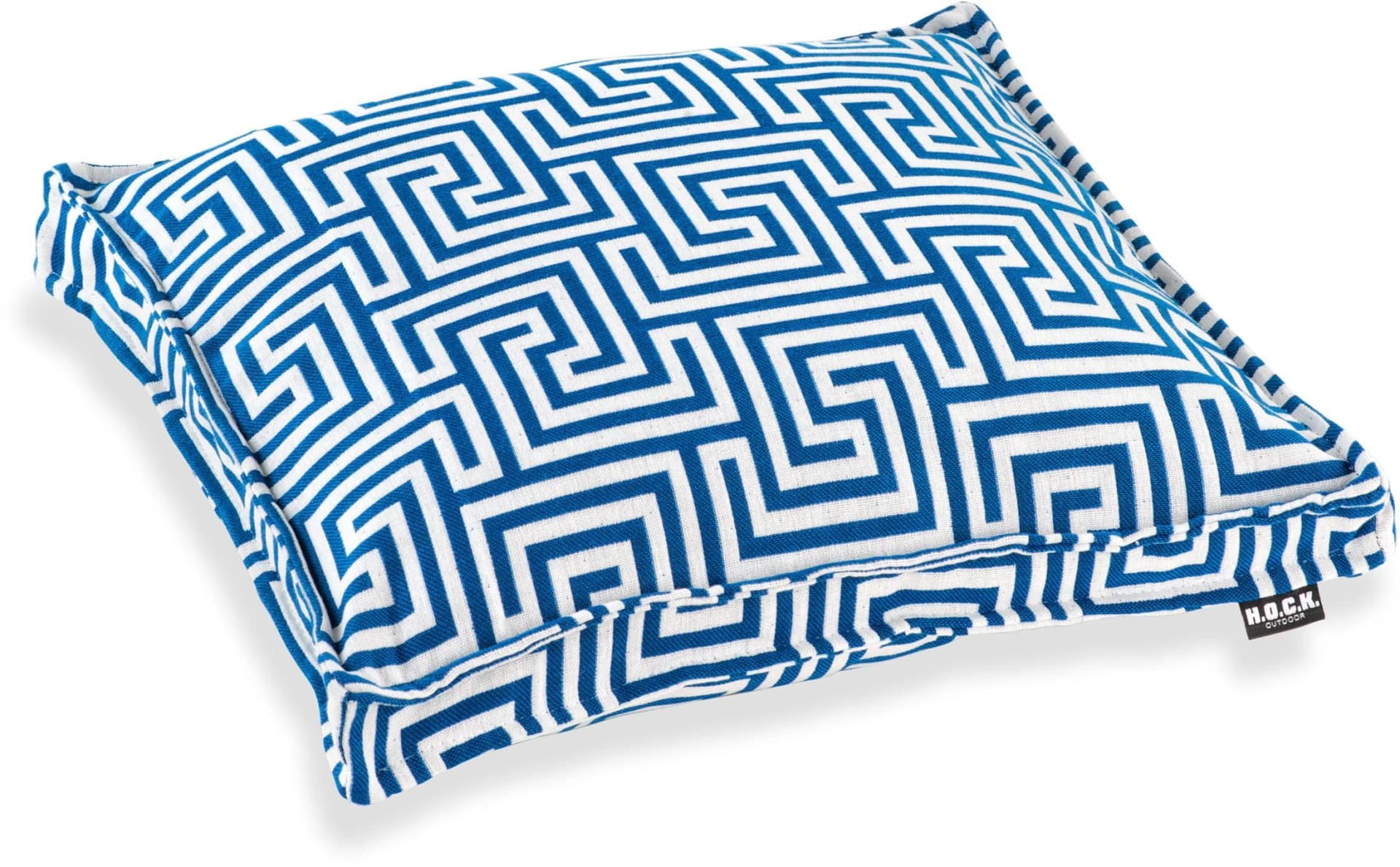 H.O.C.K. Sitzkissen Gauzy blue No 16 Blau Gemustert Polyacryl
