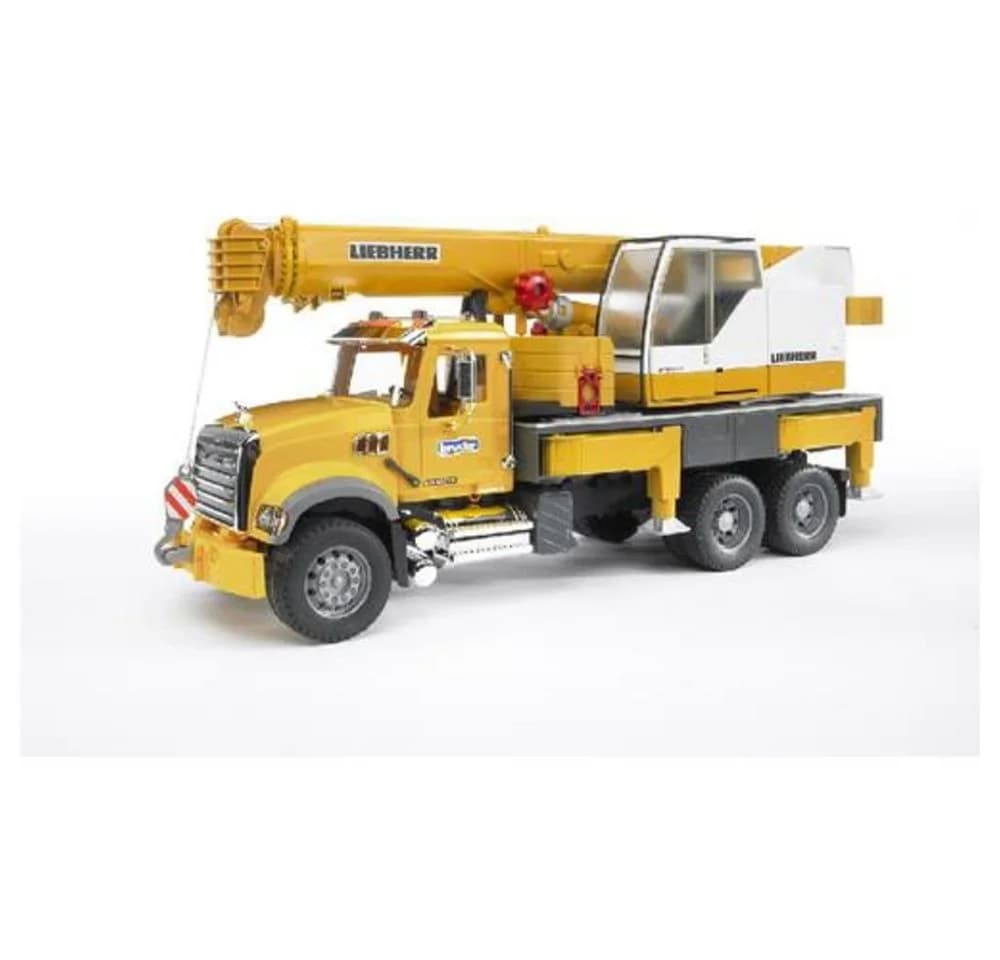 Bruder® Spielzeug-Kran Co. K MACK Granite Liebherr Kran-LKW 1:16