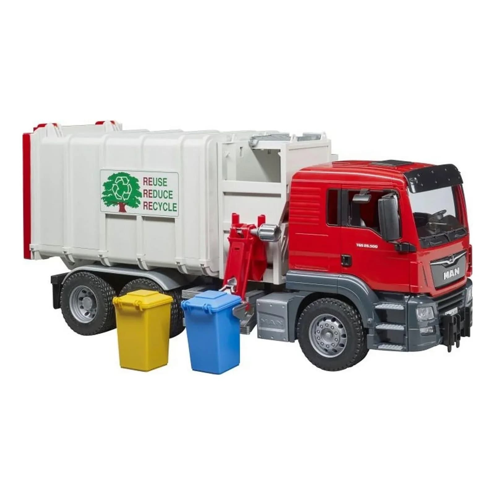 Bruder MAN TGS Seitenlader Müll-LKW (03761) mit Lifter