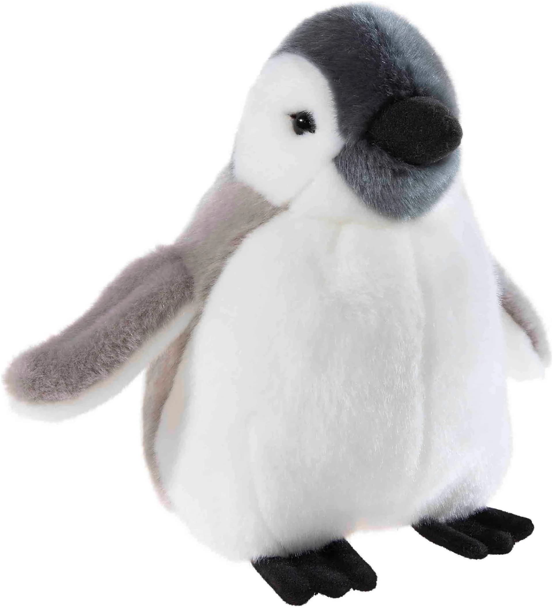 HEUNEC Kuscheltier Pinguinbaby Grau Plüschfigur 20 cm