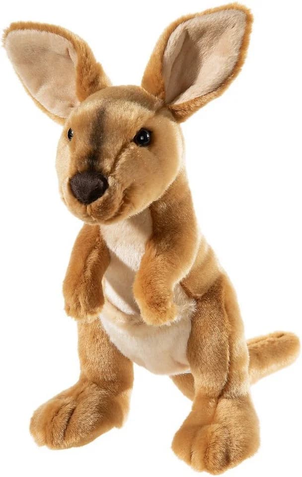 Heunec Kuscheltier Endangered Känguru 28 cm Braun Polyester