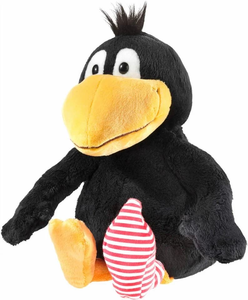 Heunec® Plüschfigur Rabe Socke 25 cm Gelb Schwarz