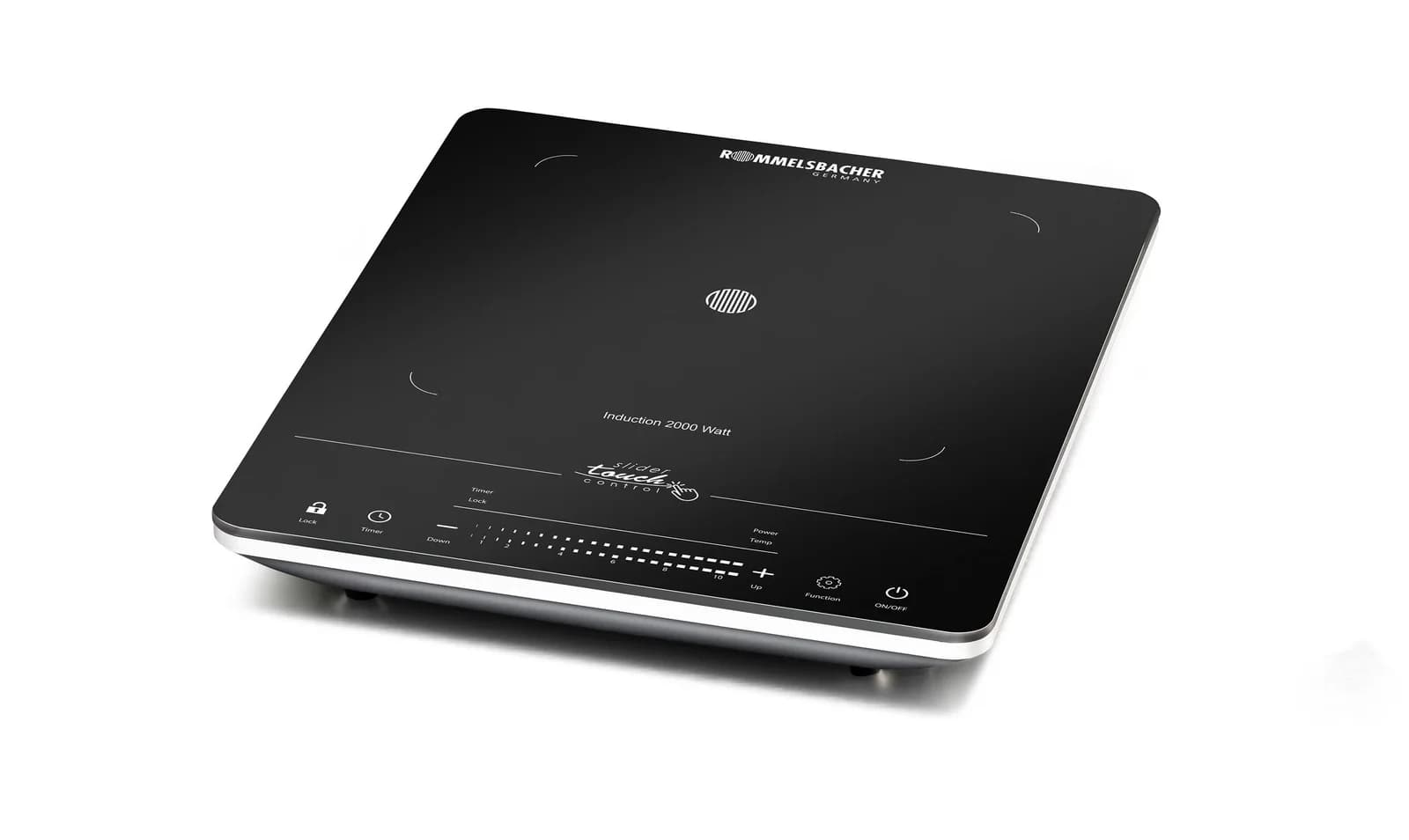 Rommelsbacher Einzelkochplatte CT 2020/IN Schwarz Induktion