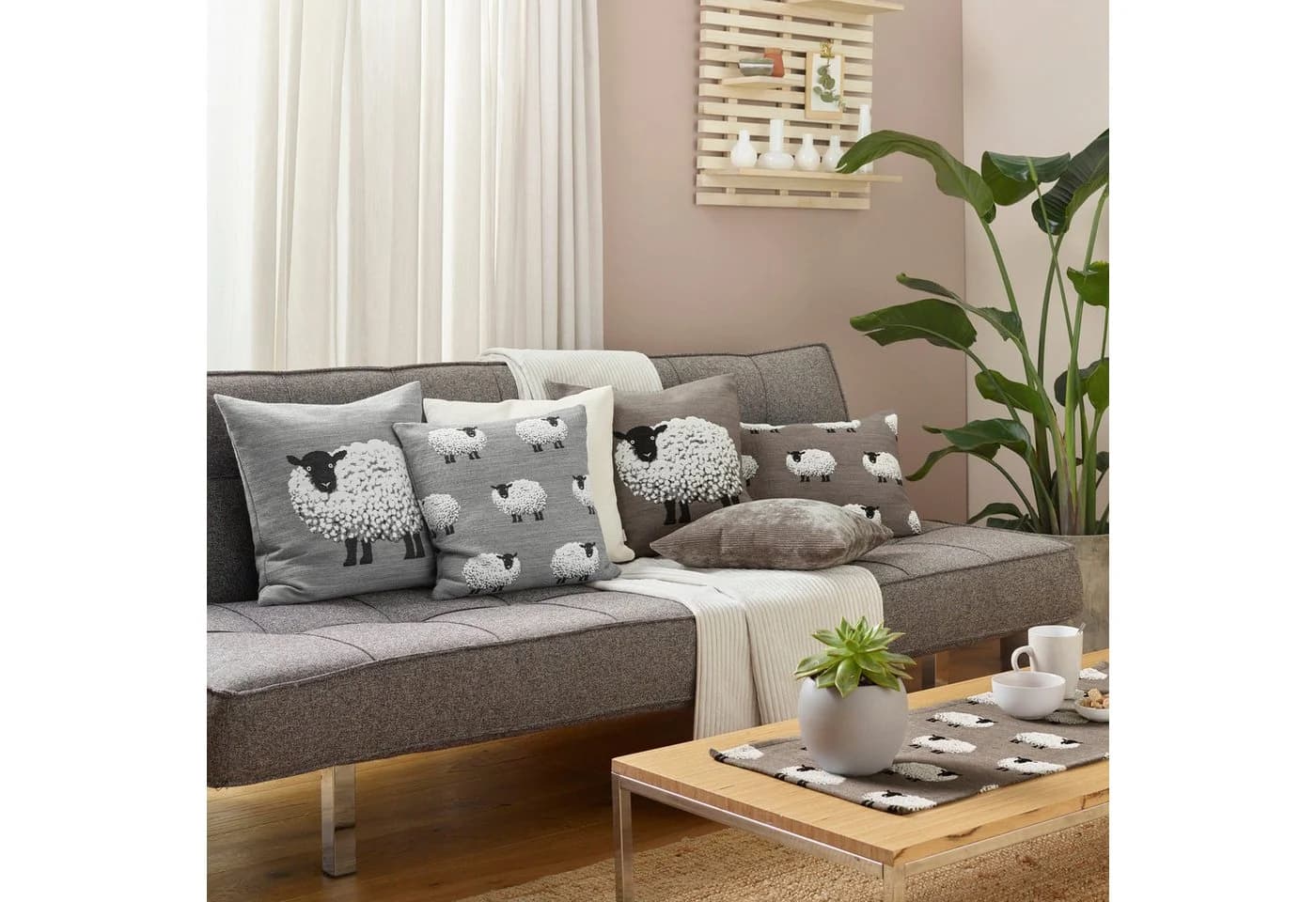 sander table + home Kissenhülle Fluffy Tiermotiv