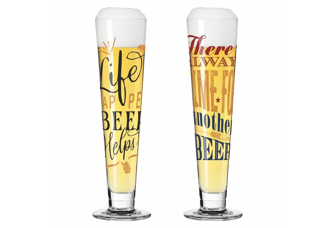 Ritzenhoff Bierglas Heldenfest 2er-Set Kristallglas Kupferfarben