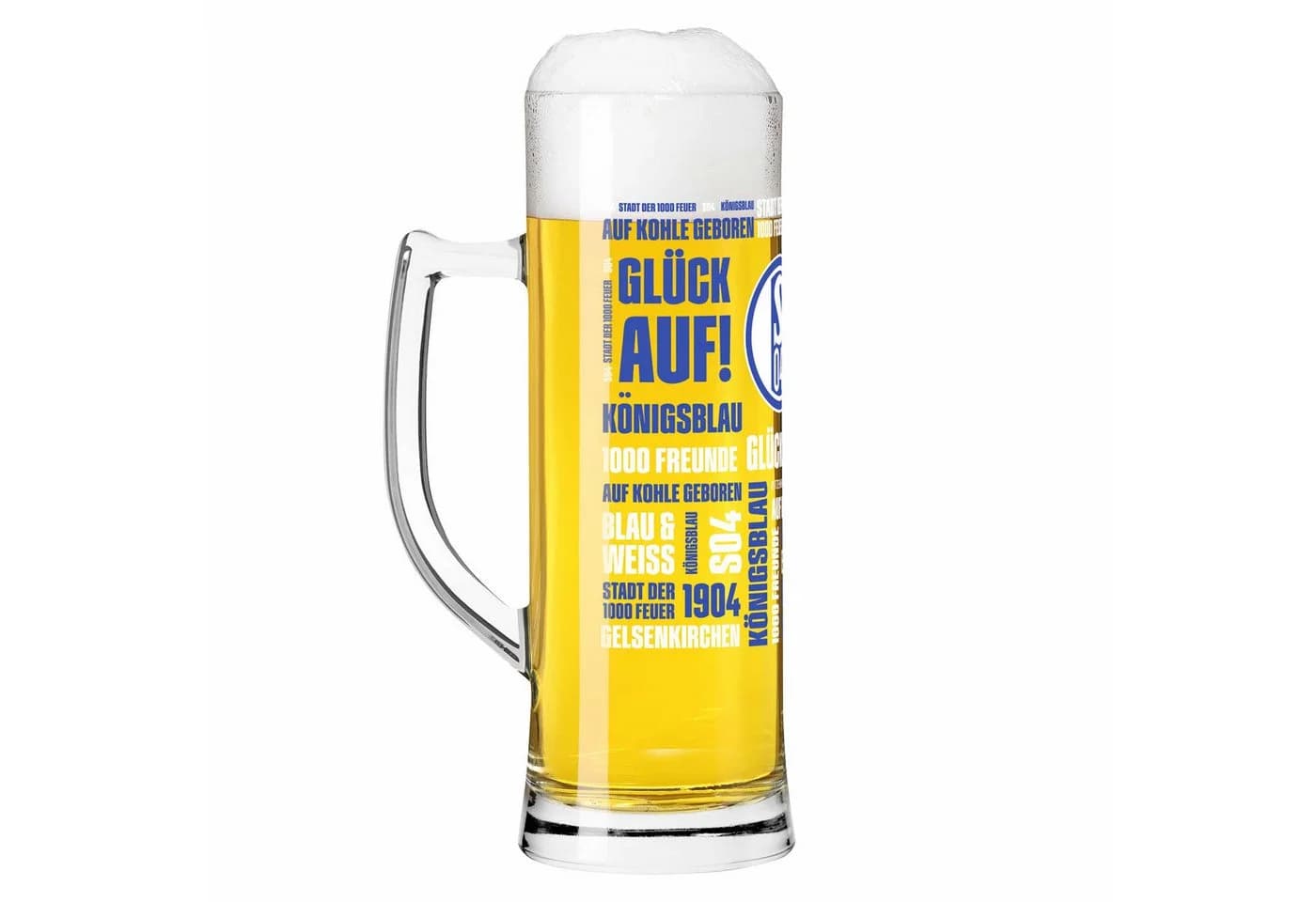 Ritzenhoff Bierglas FC Schalke 04 König blau mit Logo