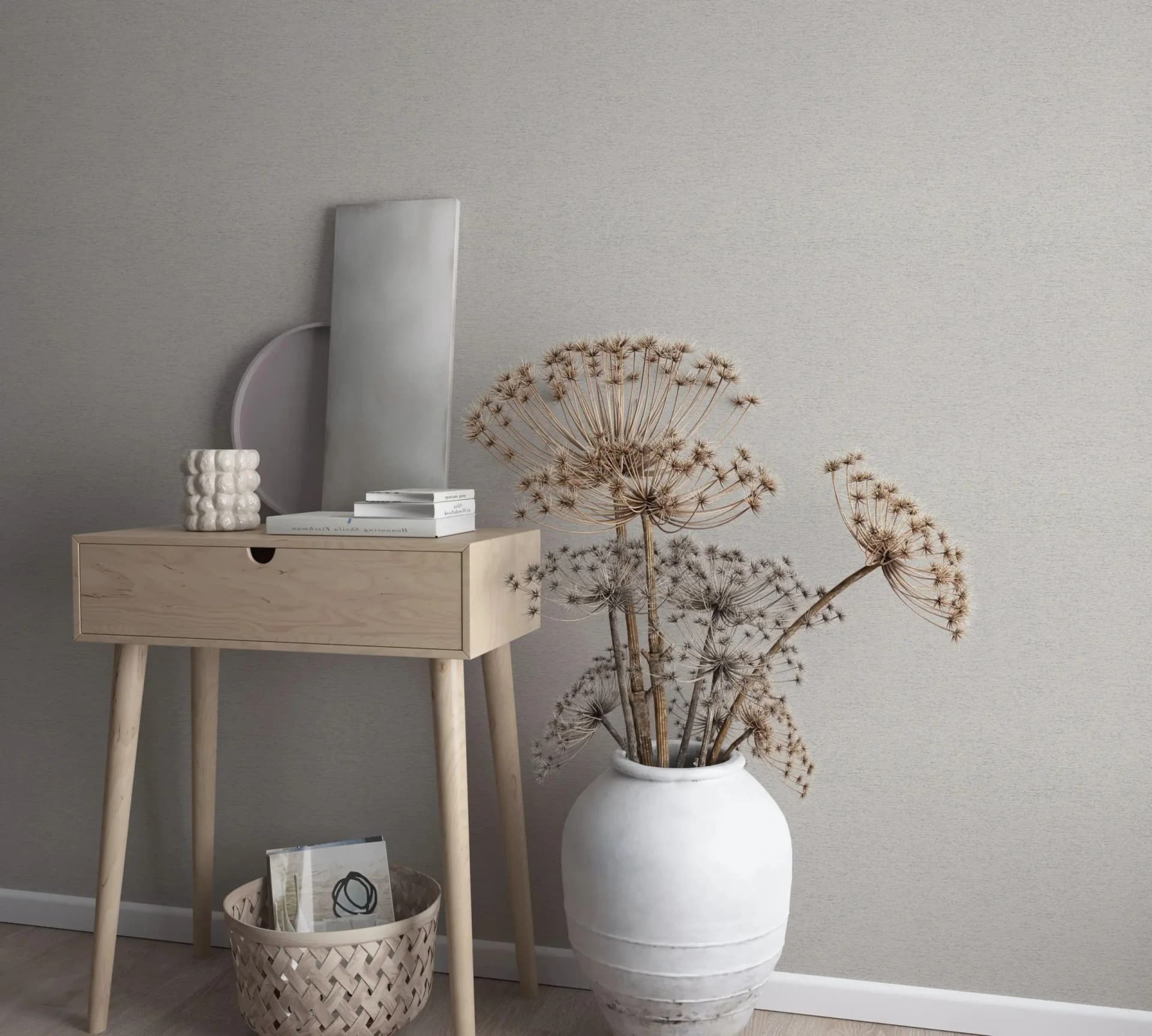 Marburg Vliestapete Pure Line Beige Grau Uni