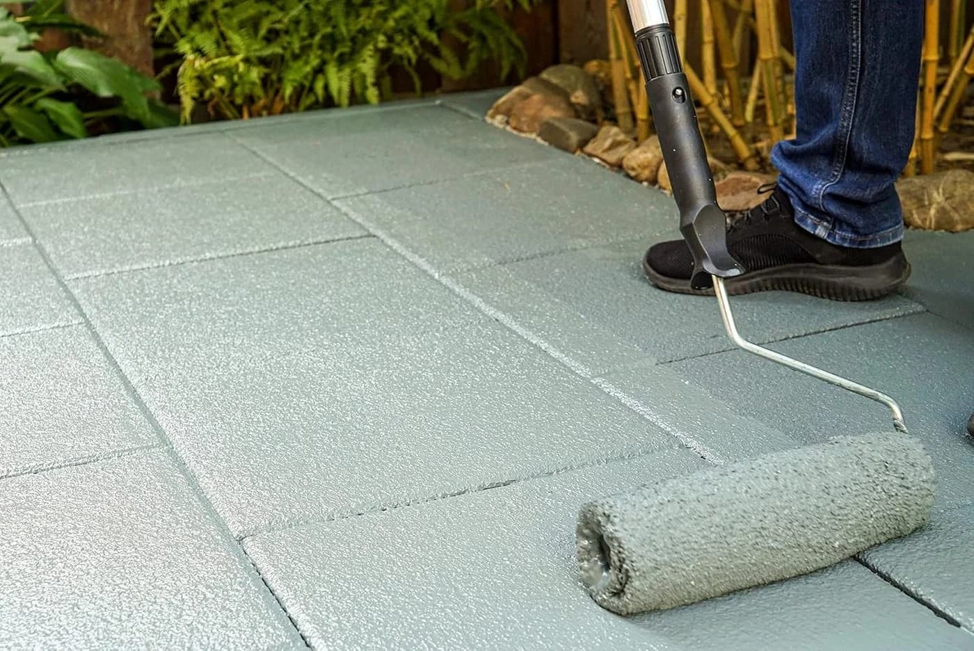 Ultrament Boden Fix Betonfarbe Grau - Deckende Bodenversiegelung