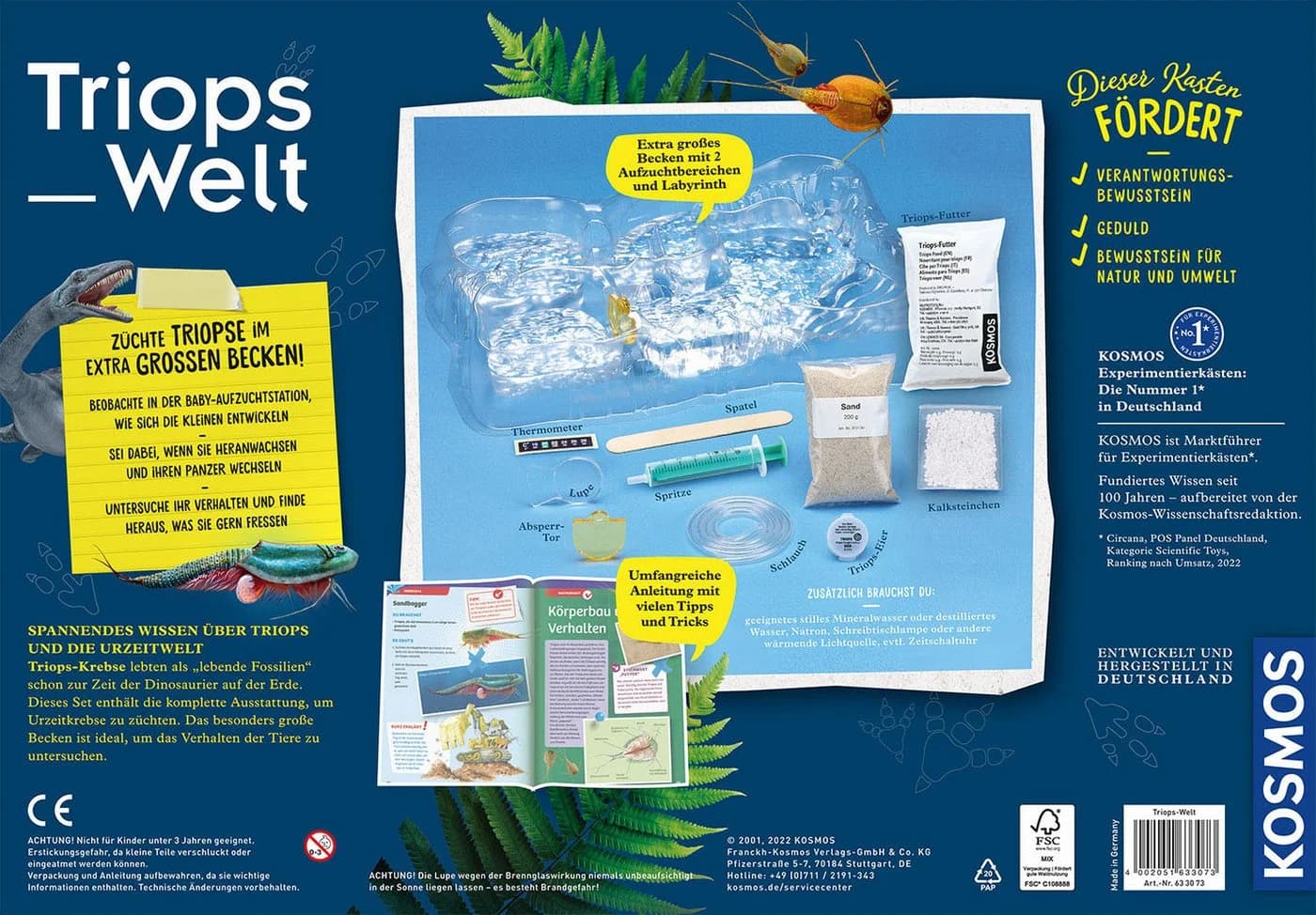 Kosmos Experimentierkasten Triops-Welt Made in Germany